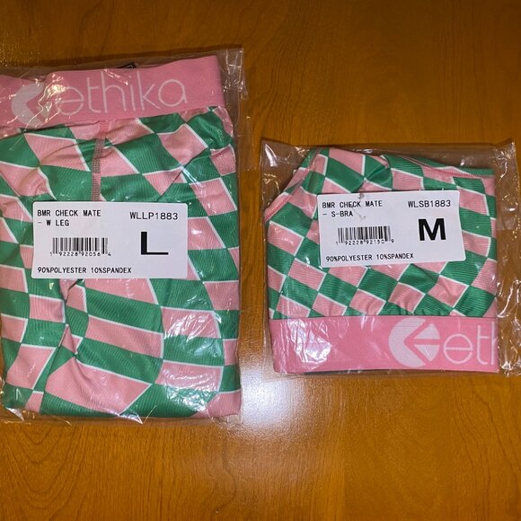 Ethika BMR Check Mate Sports Bra and Leggings - Picture 3 of 4